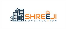 Logo of Shreeji Constructions, a valued client of Prayosha Media.